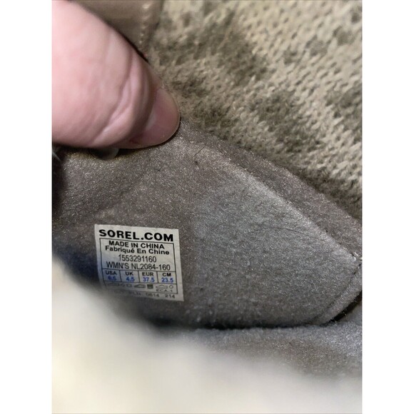 Sorel Women’s Winter Boots Size 6.5 M Tan Leather Warmth Waterproof Insulated - Picture 3 of 12